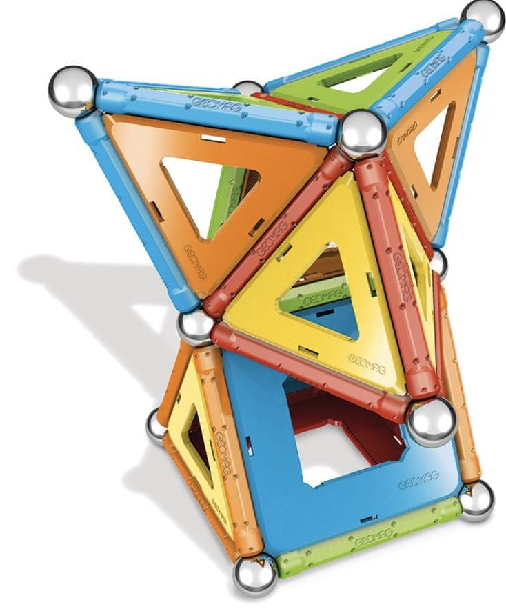 Geomag CONFETTI GEO-355 klocki magnetyczne 68 elementów 3+ Płeć chłopcy dziewczynki