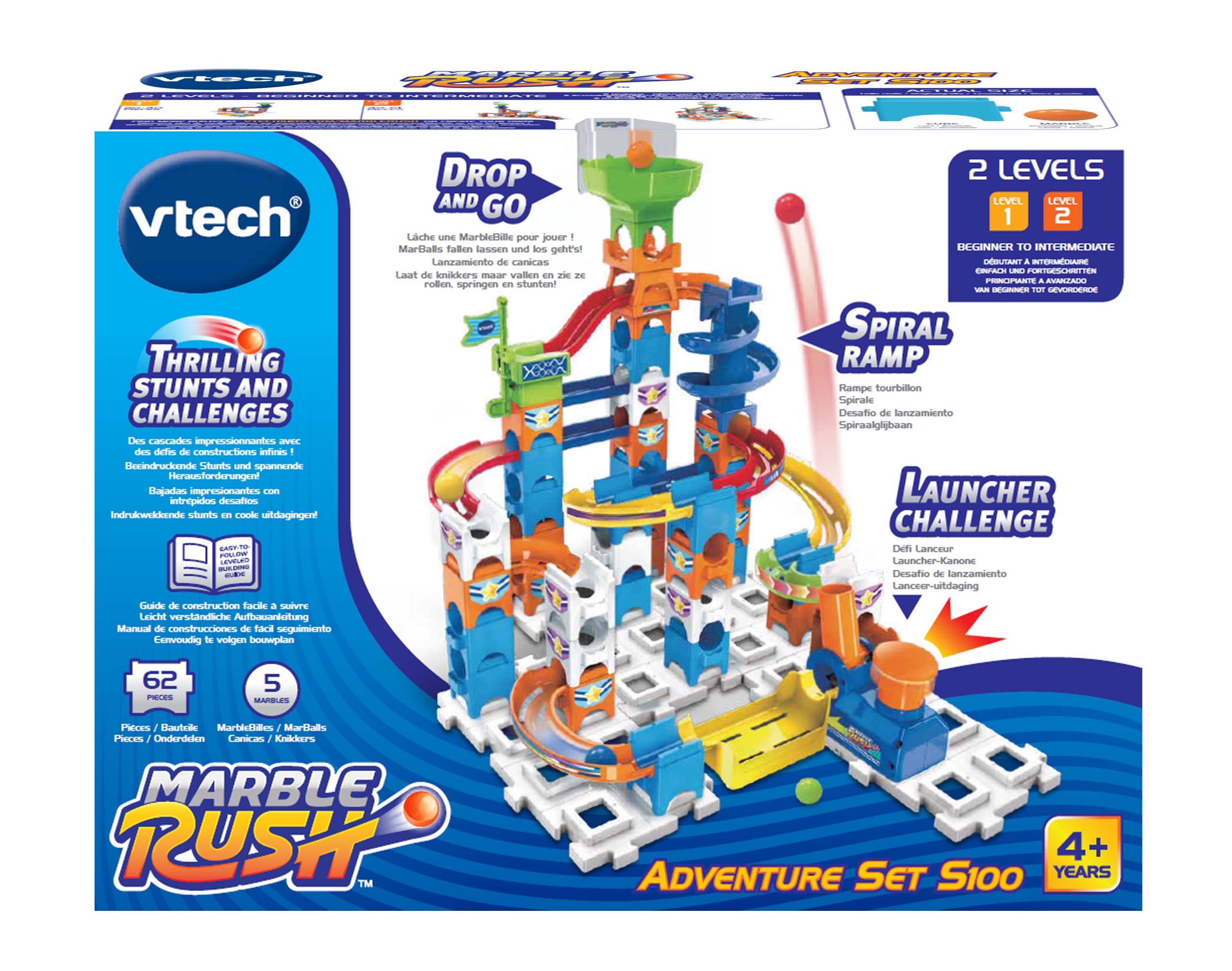 TOR KULKOWY VTECH MARBLE RUSH KULODROM KULKI 67 ELEMENTÓW
