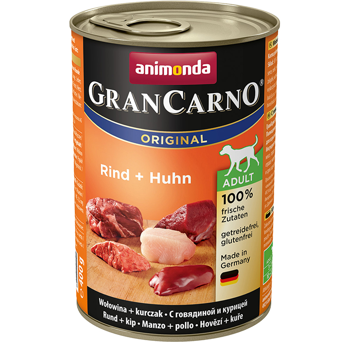 Animonda Grancarno Mokré krmivo pro dospělé psy, směs příchutí, 12x400g