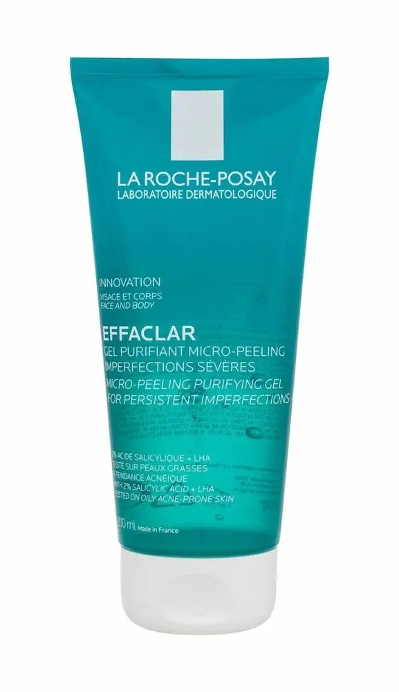 LA ROCHE-POSAY – EFFACLAR ŻEL MIKRO-PEELINGUJĄCY 200ML – OCZYSZCZANIE SKÓRY