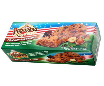 Papagena Choco Chip Ciastka z Kremem Orzechowym i Orzechami 130 g — 4