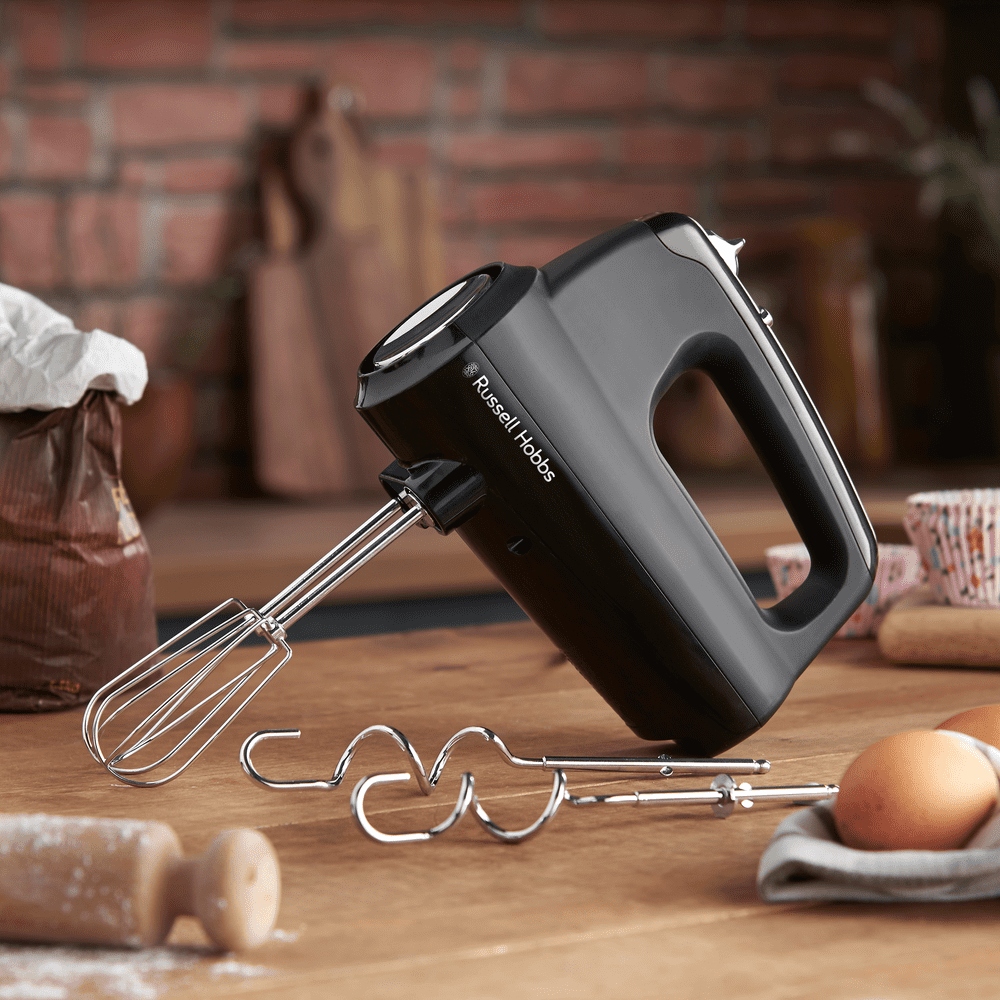 RUSSELL HOBBS Mikser Ręczny Czarny 5 Prędkości Turbo Funkcja 24672-56 — miniatura 11