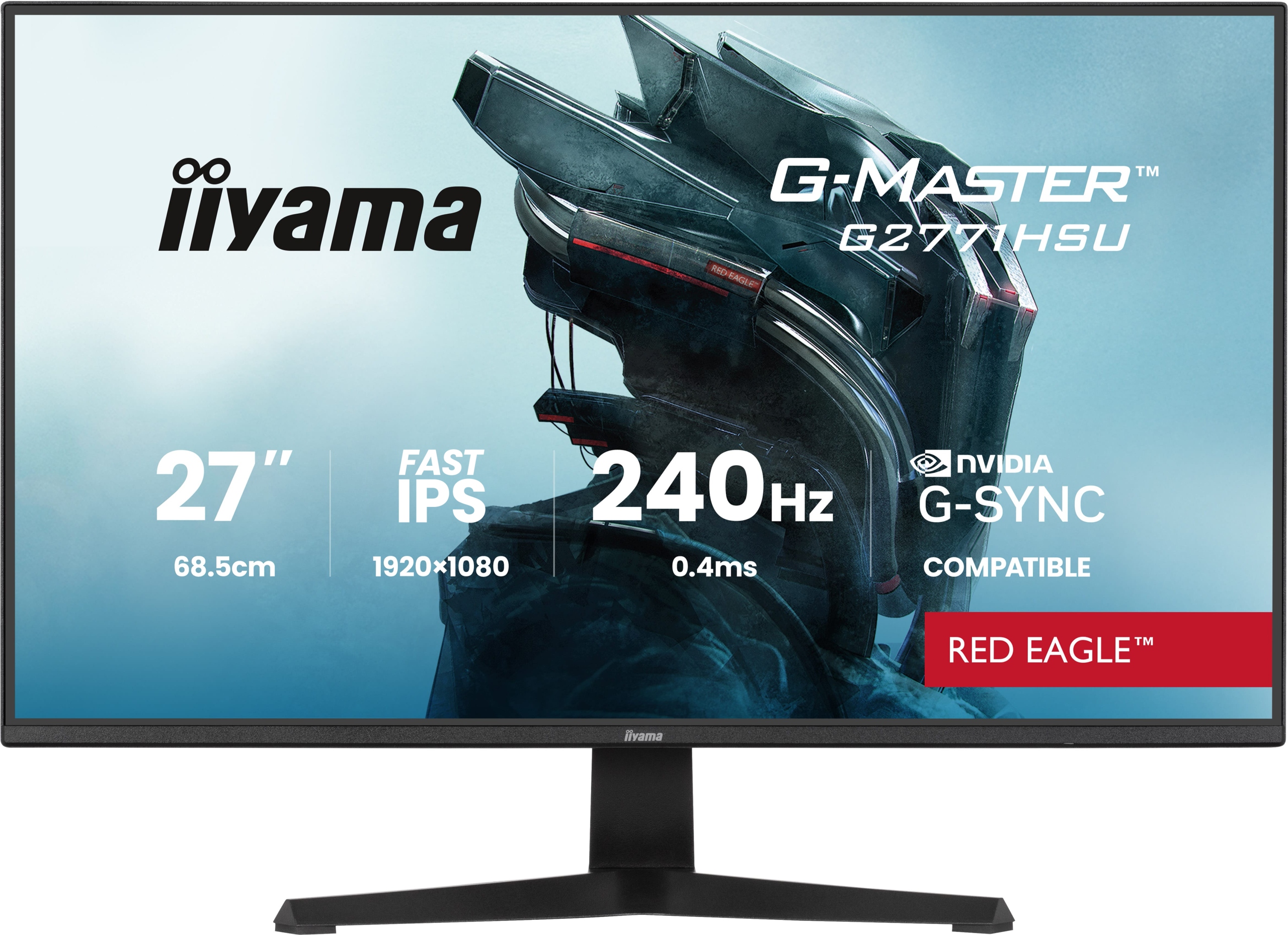 iiyama G-Master/ G2771HSU-B1/ 27"/ Ips/ Fhd/ 240Hz/ 0, 4ms/ Čierna/ 3R…