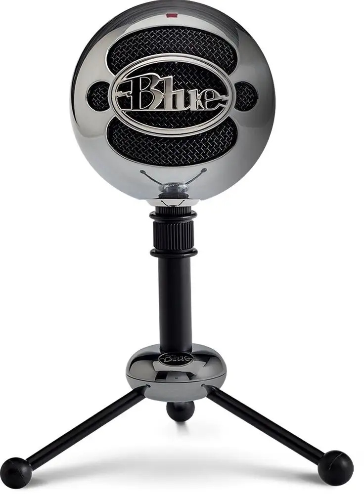 Blue Snowball Usb mikrofon stołowy aluminiowy srebrny