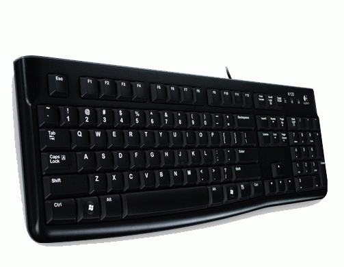 Klawiatura membranowa Logitech K120 czarna Interfejs USB