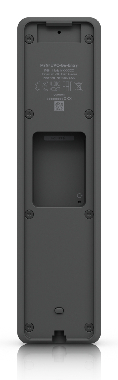 Ubiquiti UVC-G6-Entry All-weather, PoE+ Doorbell with enhanced AI detections, two-way audio, a secondary package camera, and integrated Access Reader capabilities — 16