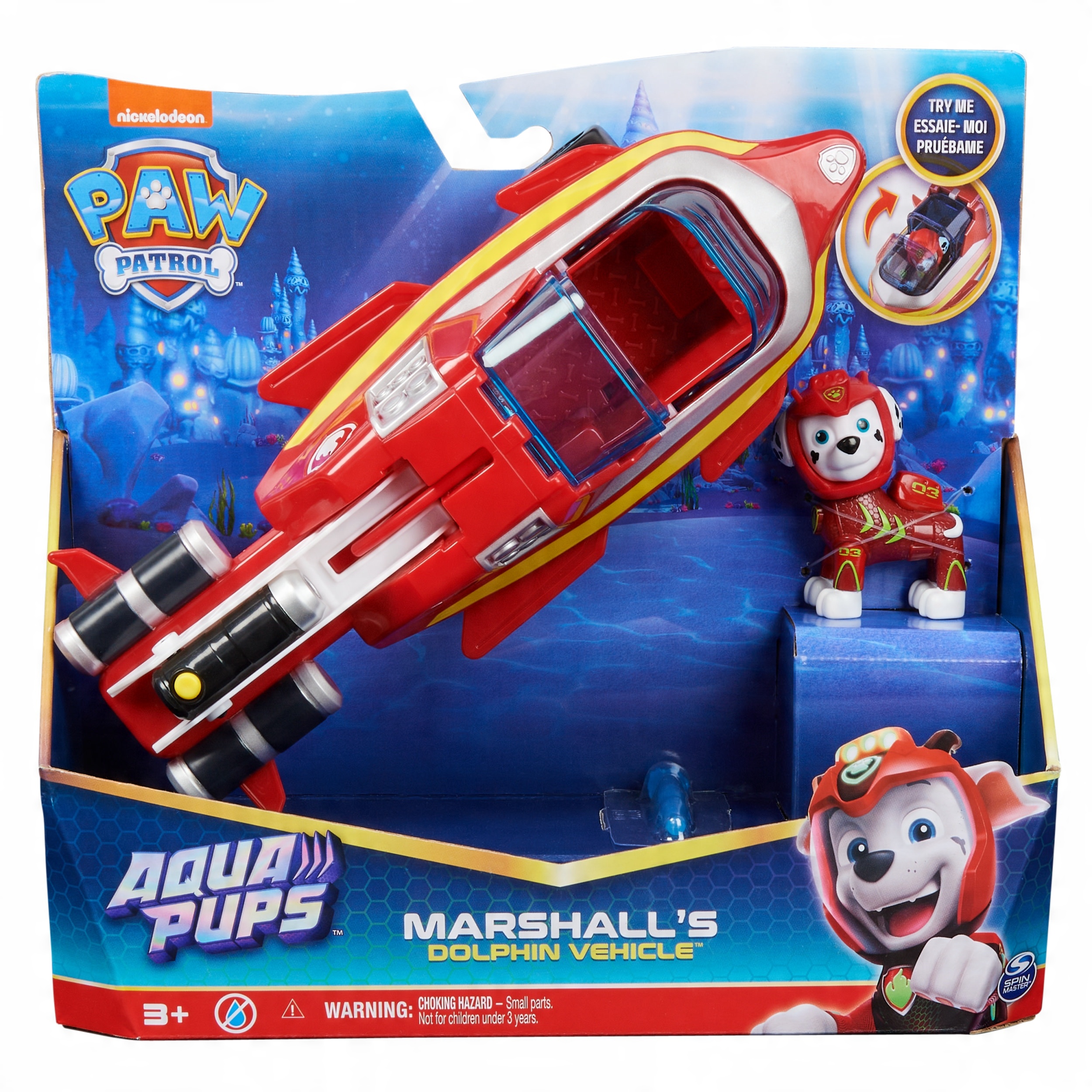 

Pojazd Psi Patrol Aqua z figurką Marshalla