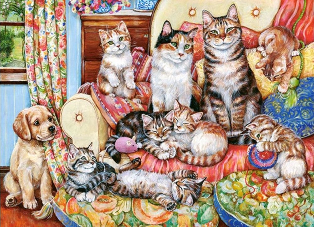

Puzzle 300 Zwierzęta Koty Kotki układanka +8