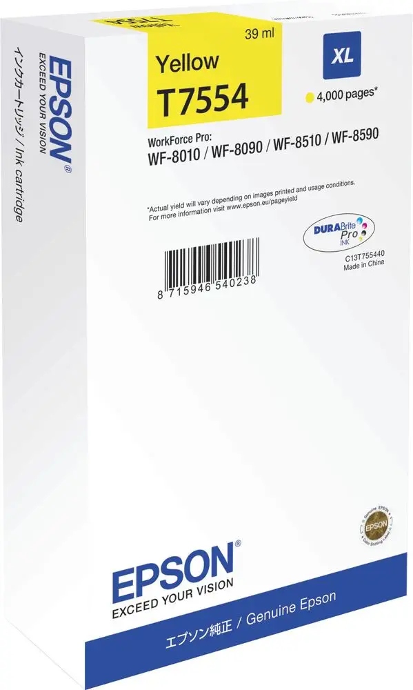 Atrament Epson Epson WorkForce Pro WF-8590DWF žltý
