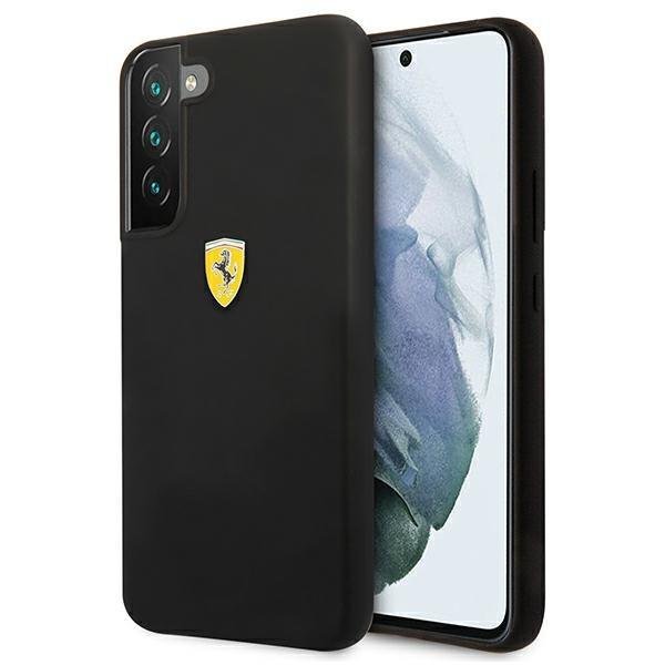 Etui Ferrari On Track Silicone na Samsung Galaxy S22 czarne Ferrari