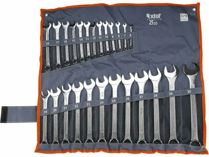 Kľúče očkoploché Extol Premium (6334) sada 25ks