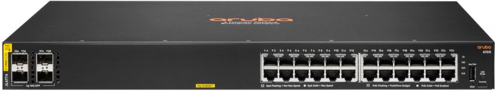 Switch Hp Aruba 6100 24G PoE 4SFP+ Spravovaný L2