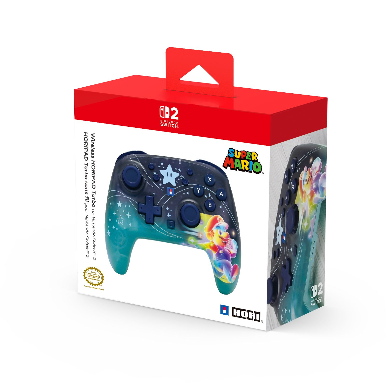 Hori SWITCH2 Pad bezprzewodowy Universe Mario
