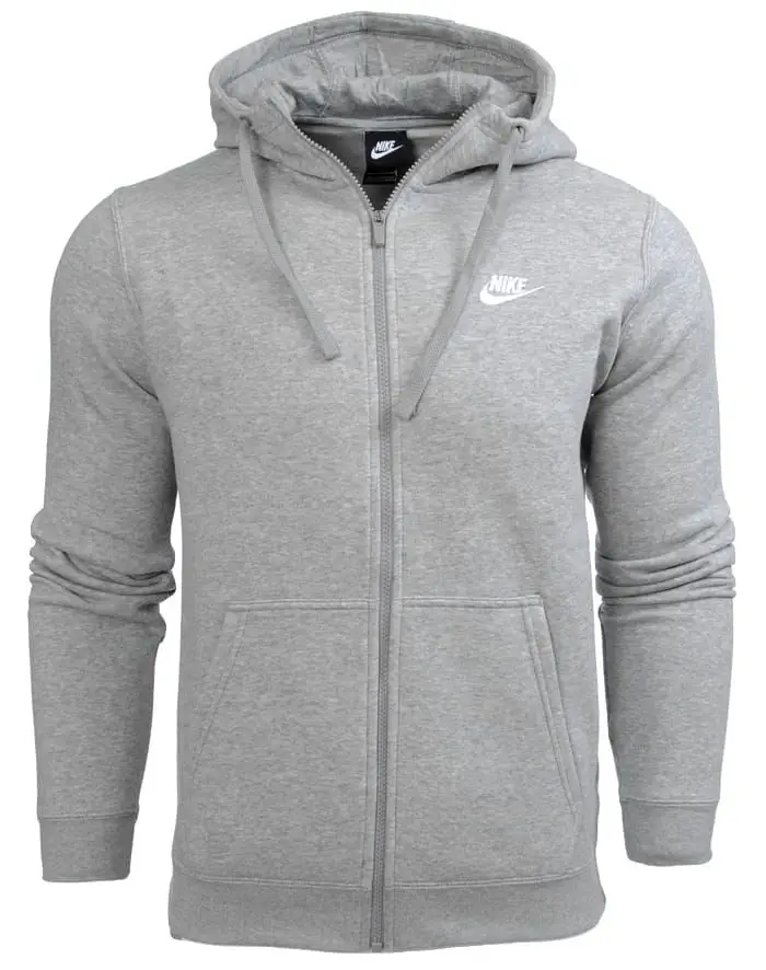 Sportovní Rozepínací mikina Nike Sportwear Club BV2645-063 velikost L šedá
