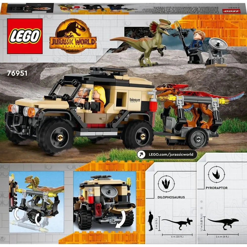 LEGO 76951 Jurassic World - Transport pyroraptora i dilofozaura Marka LEGO