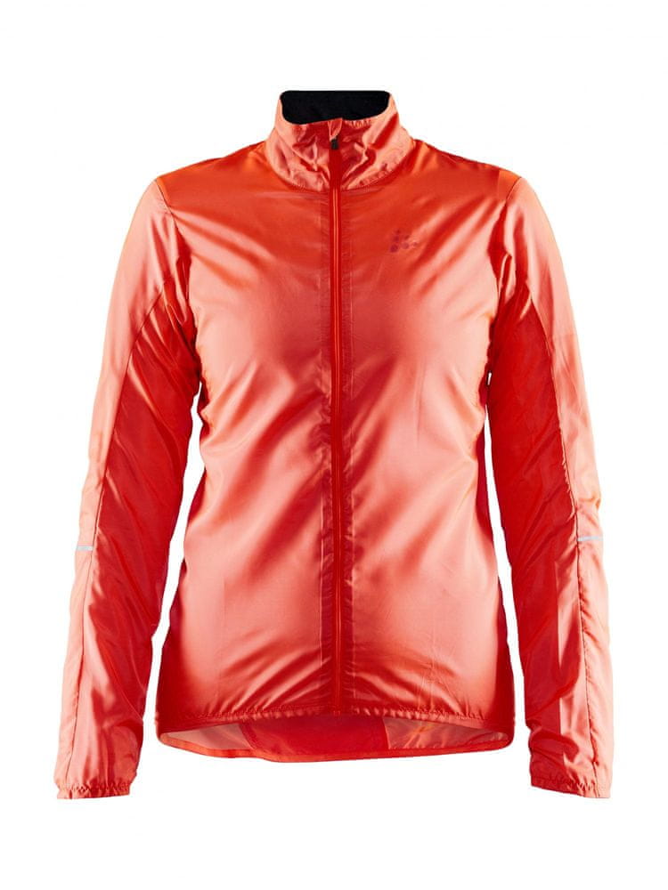Dámská cyklistická bunda Craft Essence Light Wind Jacket W vel. S oranžová