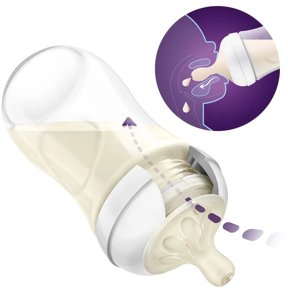 PHILIPS AVENT Smoczek Naturalny 2x Do Butelek Dla Niemowląt BPA Free 6m+ — miniatura 9