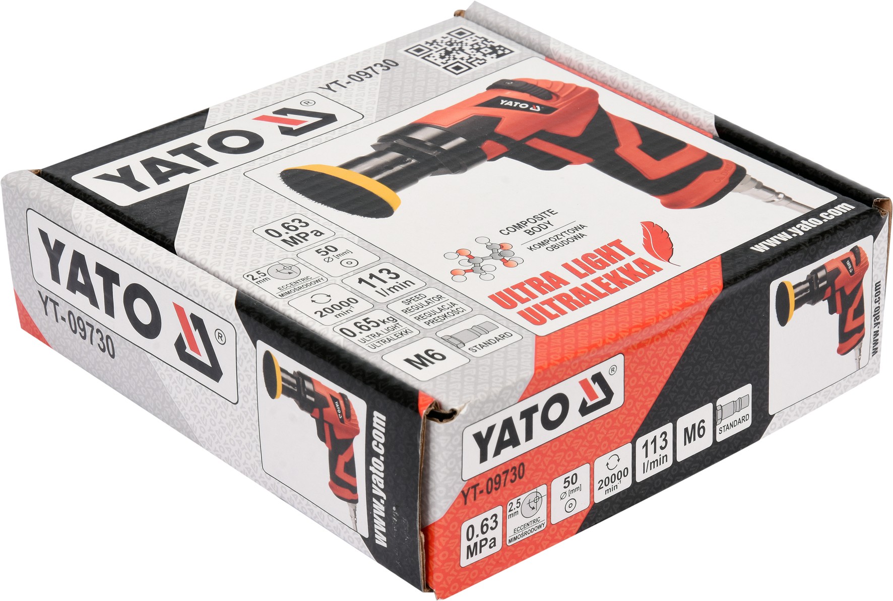YATO SZLIFIERKA PNEUM MIMOSRODOWA YATO YT 09730