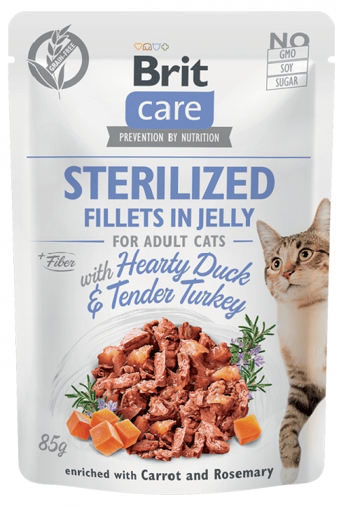 Care Cat Sterilized Fillets in Jelly with Hearty