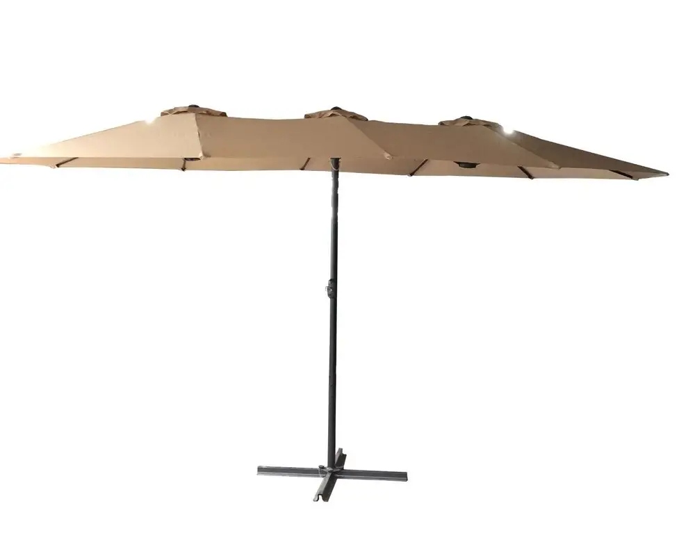 Rojaplast slnečník Double ZWU-307 béžová