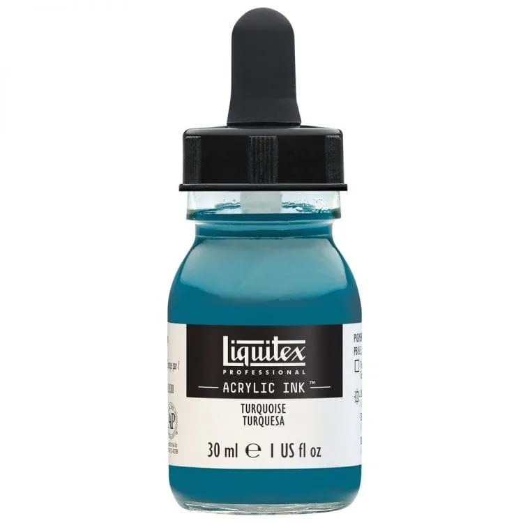 Tusz akrylowy - Liquitex - Turquoise, 30 ml 287