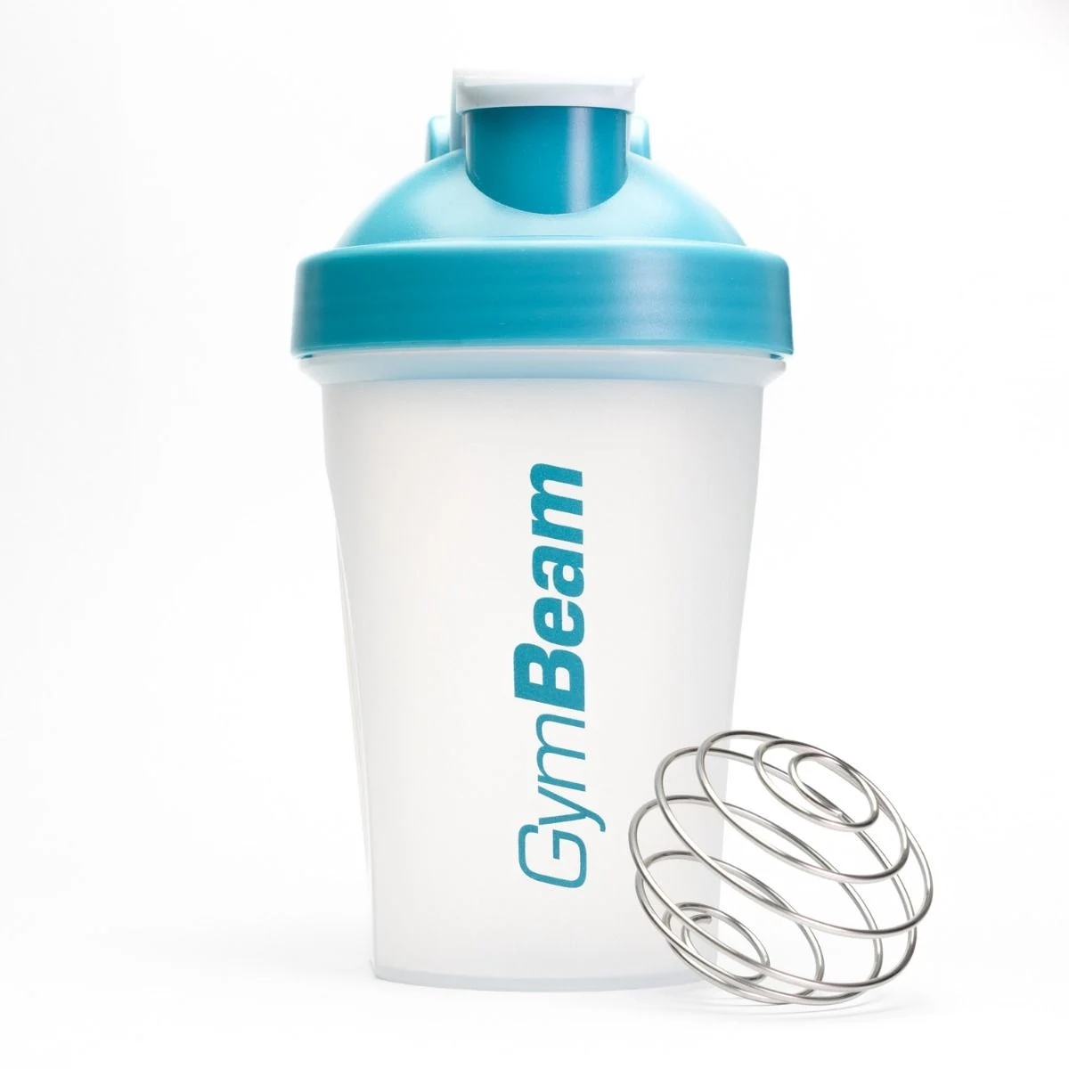GymBeam Shaker Blend Bottle Transparent-Blue Szejker Niebieski 400ml