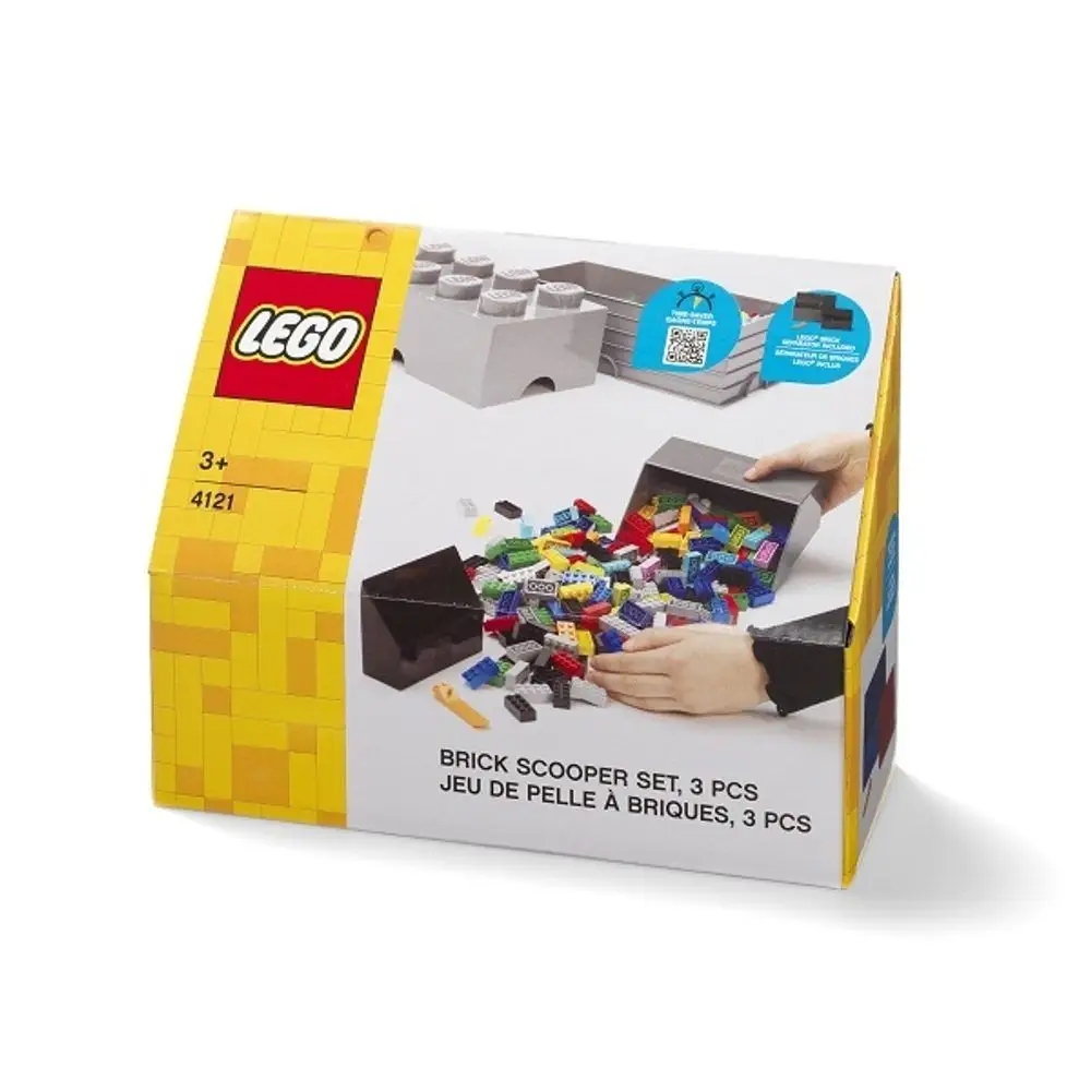 Lego Szufelki do klocków Separator Zestaw Szary