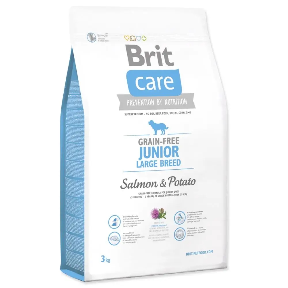 Levně Brit Care Krmivo bez obilovin junior Lb losos 3kg