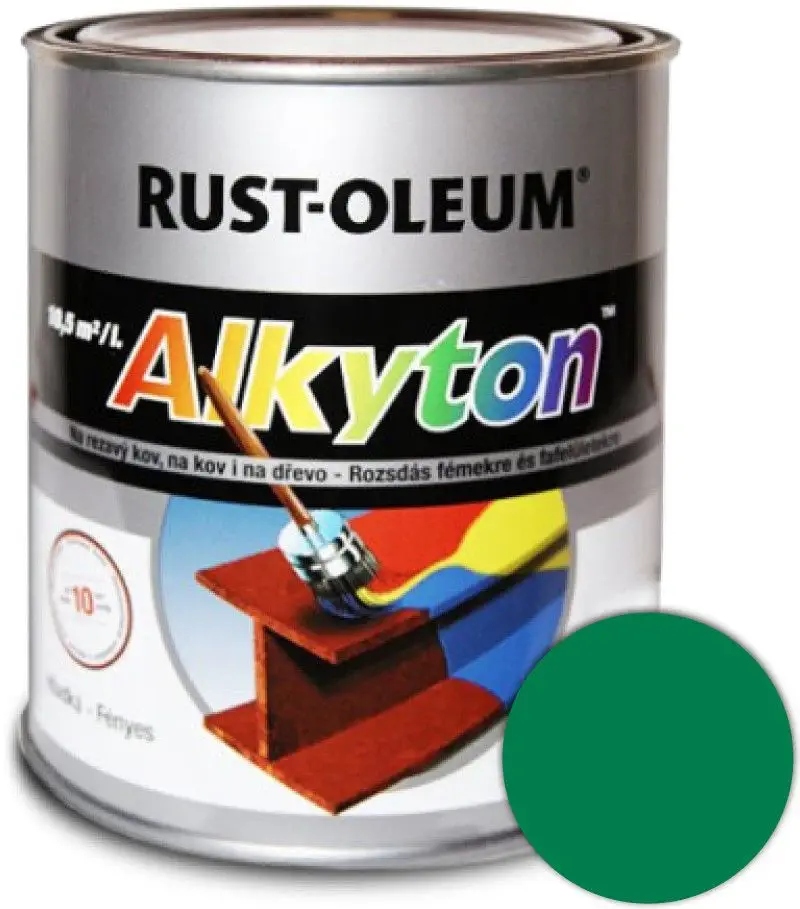 Alkyton Smaragdová zelená (ral 6001) lesk 0,75 l