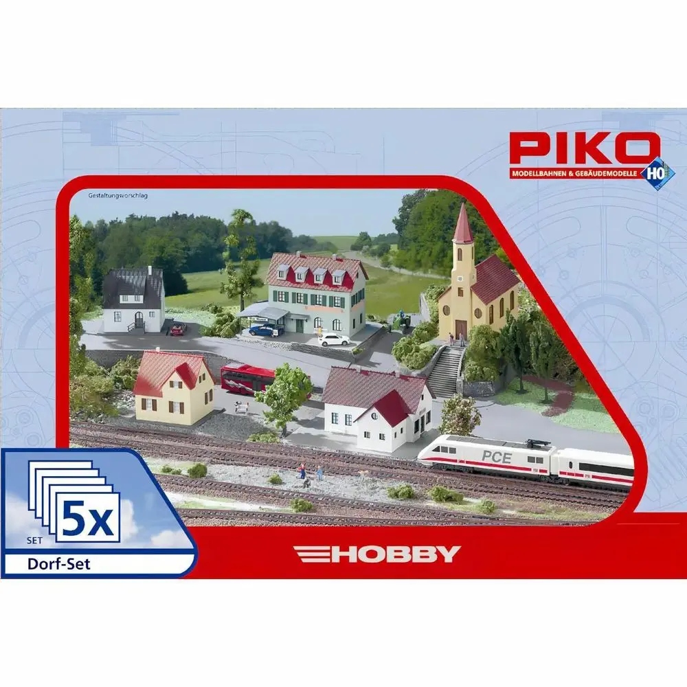 Piko 61925 Sada městských budov 5 ks Velká Sada H0 1:87