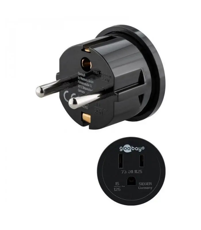 Goobay Adapter podróżny USA/Japonia do urządzeń i ładowarek z wtyczką europ