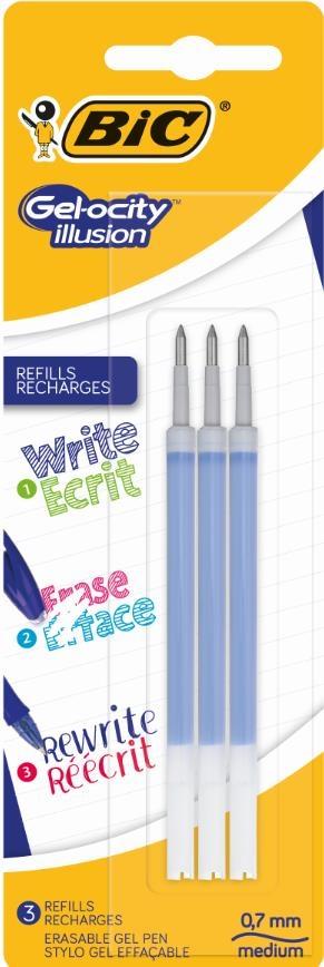 

Wkład Gel-ocity Illusion niebieski 3szt Bic