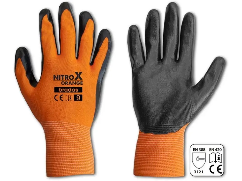 

Rękawice ochronne robocze Nitrox Orange roz. 9 L