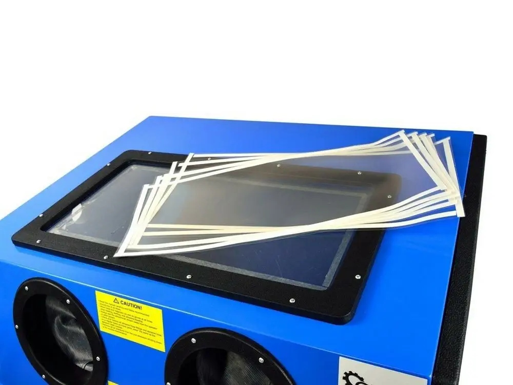 BEZPYŁOWA PIASKARKA KABINOWA 220L Waga urządzenia 48 kg