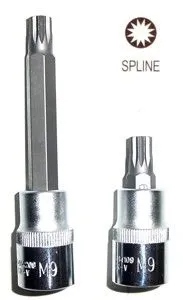 Bit Spline M16 x 55mm z nasadką 1/2"