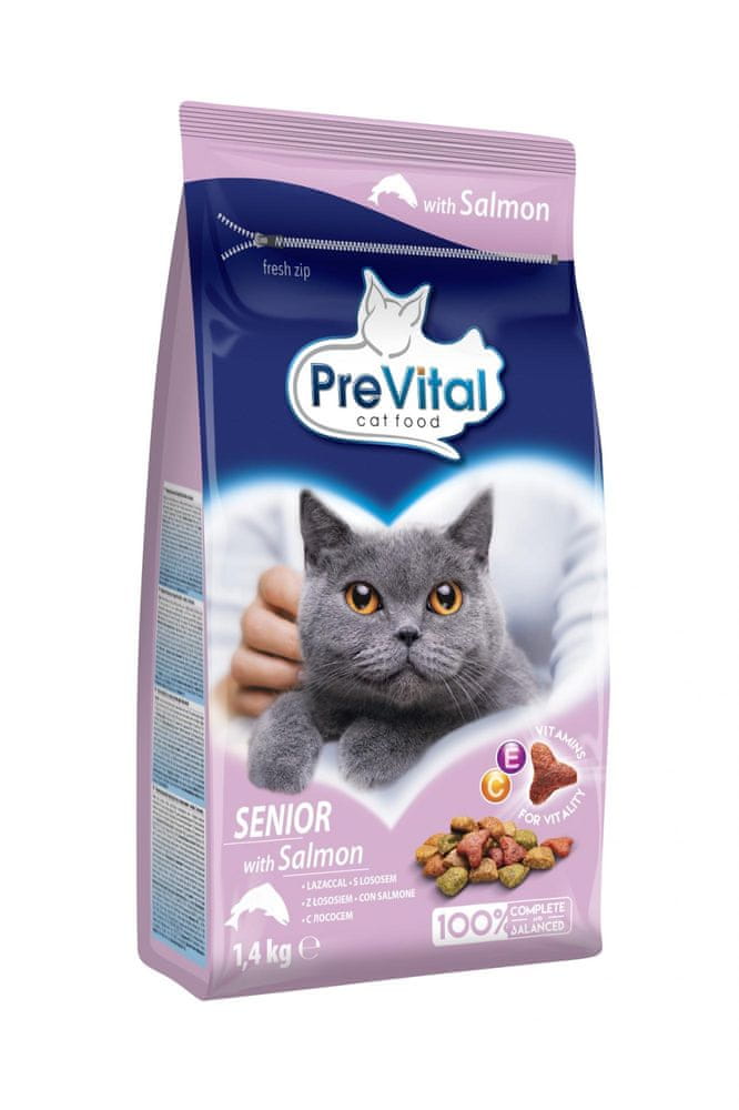 Levně Prevital krmivo suchý losos 5,6 kg