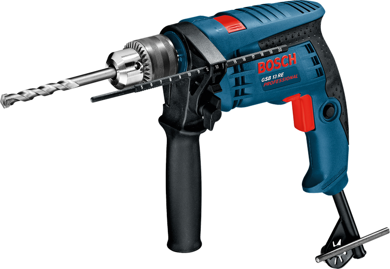 BOSCH Professional GSB 13 RE 600W Wiertarka Udarowa z Głębokościomierzem — miniatura 10