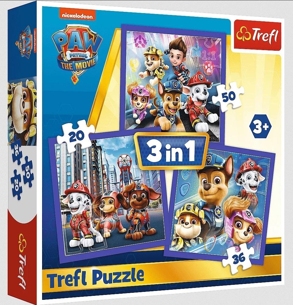 

Psi Patrol Puzzle 3W1 Gotowy Do Akcji The Movie 3+