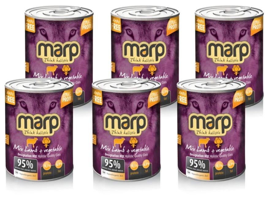 Marp Mix konzerva jehně zelenina 6 x 400 g