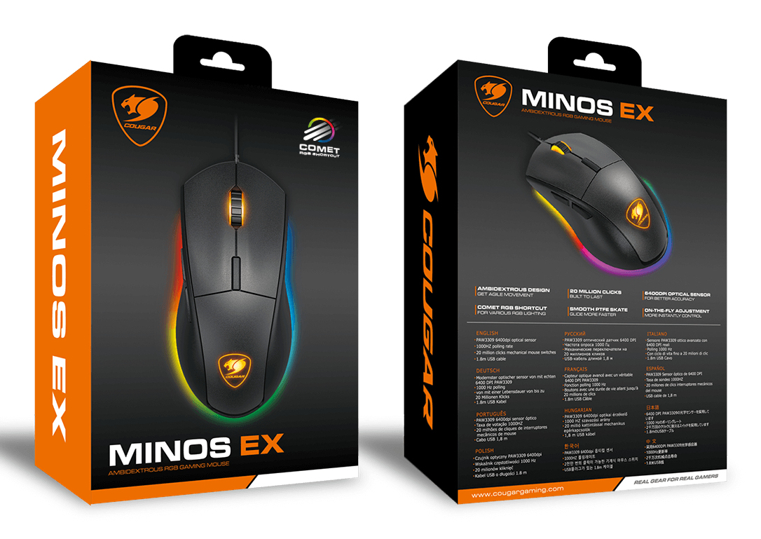 COUGAR Mysz Gamingowa Minos EX — 18