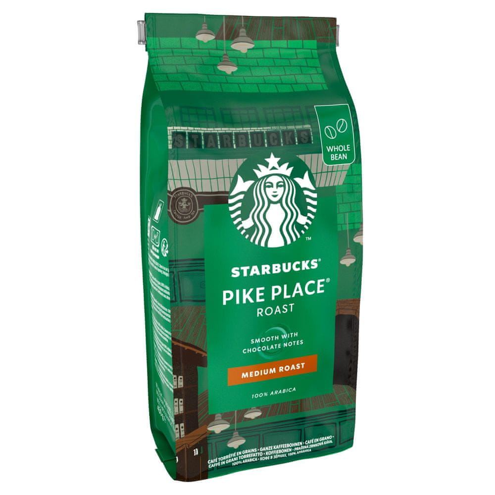 Levně Káva zrnková Arabica Starbucks Pike Place Roast 450 g