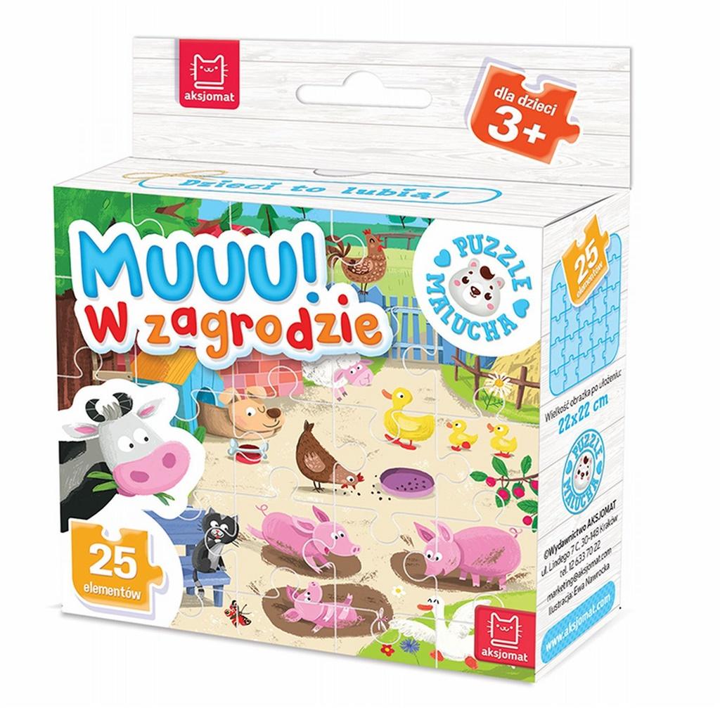 Puzzle Aksjomat Puzzle malucha 25 elementów Puzzle malucha Muuu!