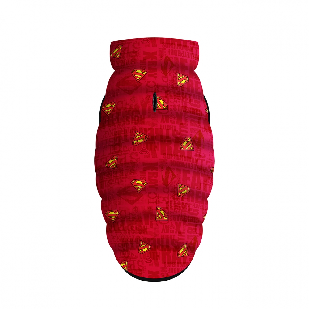 Zimní bunda pro psa WauDog Supermen červená velikost S 35 cm