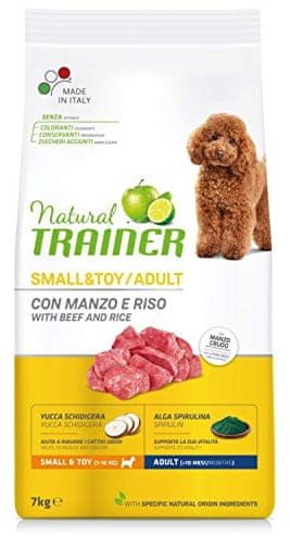 Trainer Natural Small&amp;Toy Ad. Hovězí a rýže 7kg