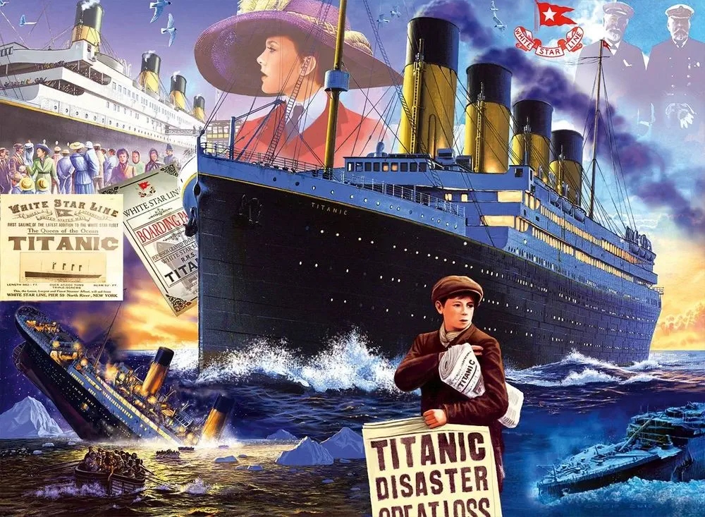 TITANIC パズル Amazon.co.jp: Titanic White Star Lineパズル、1000-piece