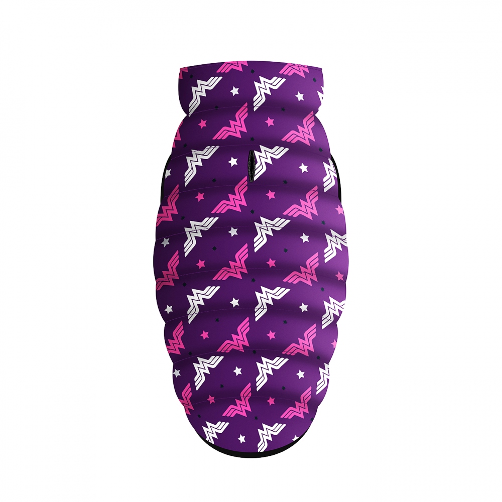 Bunda pro psa Waudog Wonder Woman fialová podzim zima velikost S 35 cm