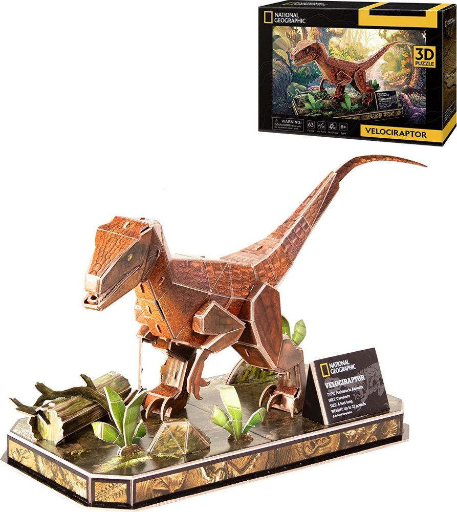 PUZZLE 3D NATIONAL GEOGRAPHIC WELOCIRAPTOR 0534