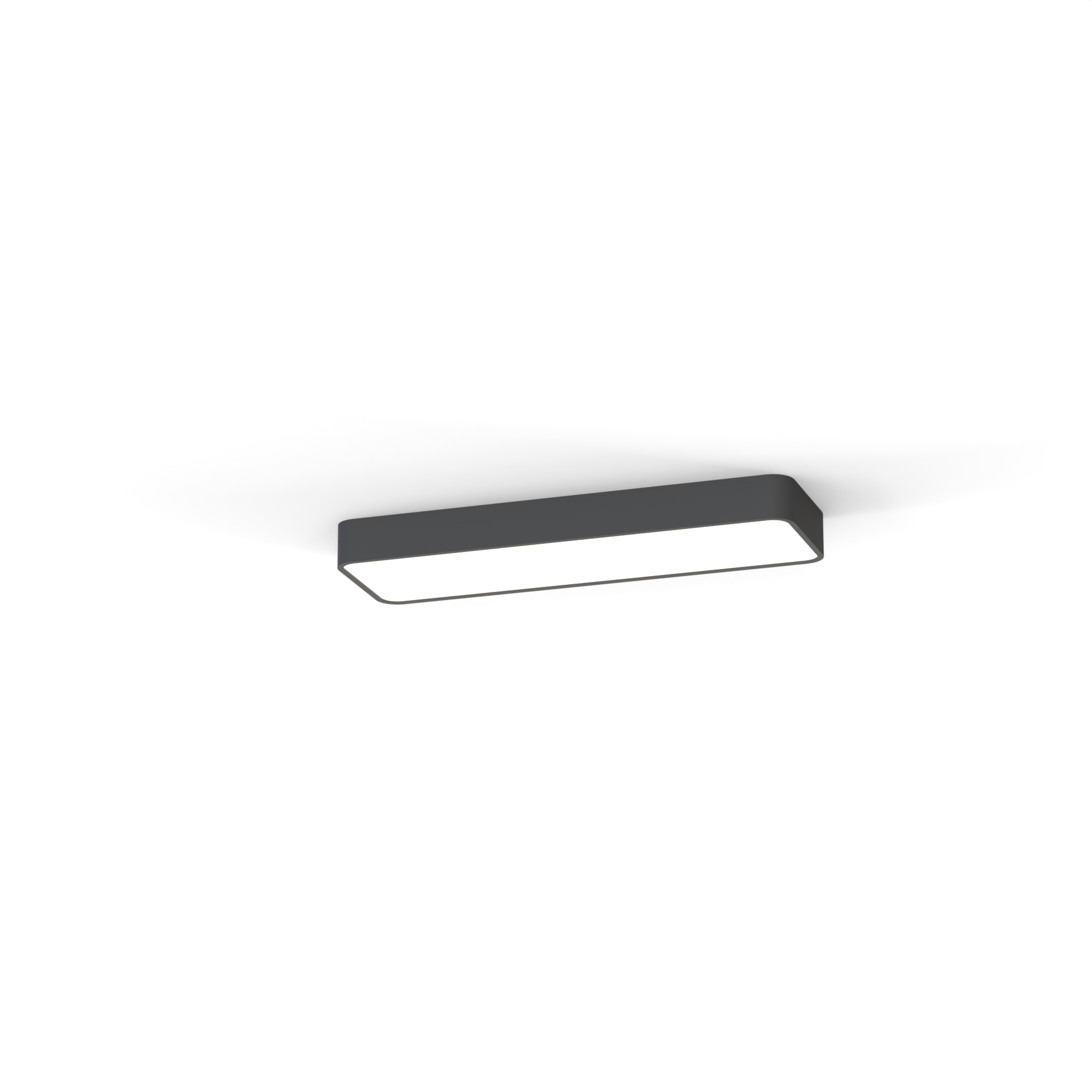 Modernistický stropné svietidlo obdĺžnikový Nowodvorski 60 x 6 cm sivý Soft Led