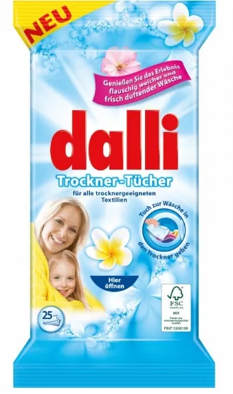 Změkčovací ubrousky do sušičky Dalli 25 ks