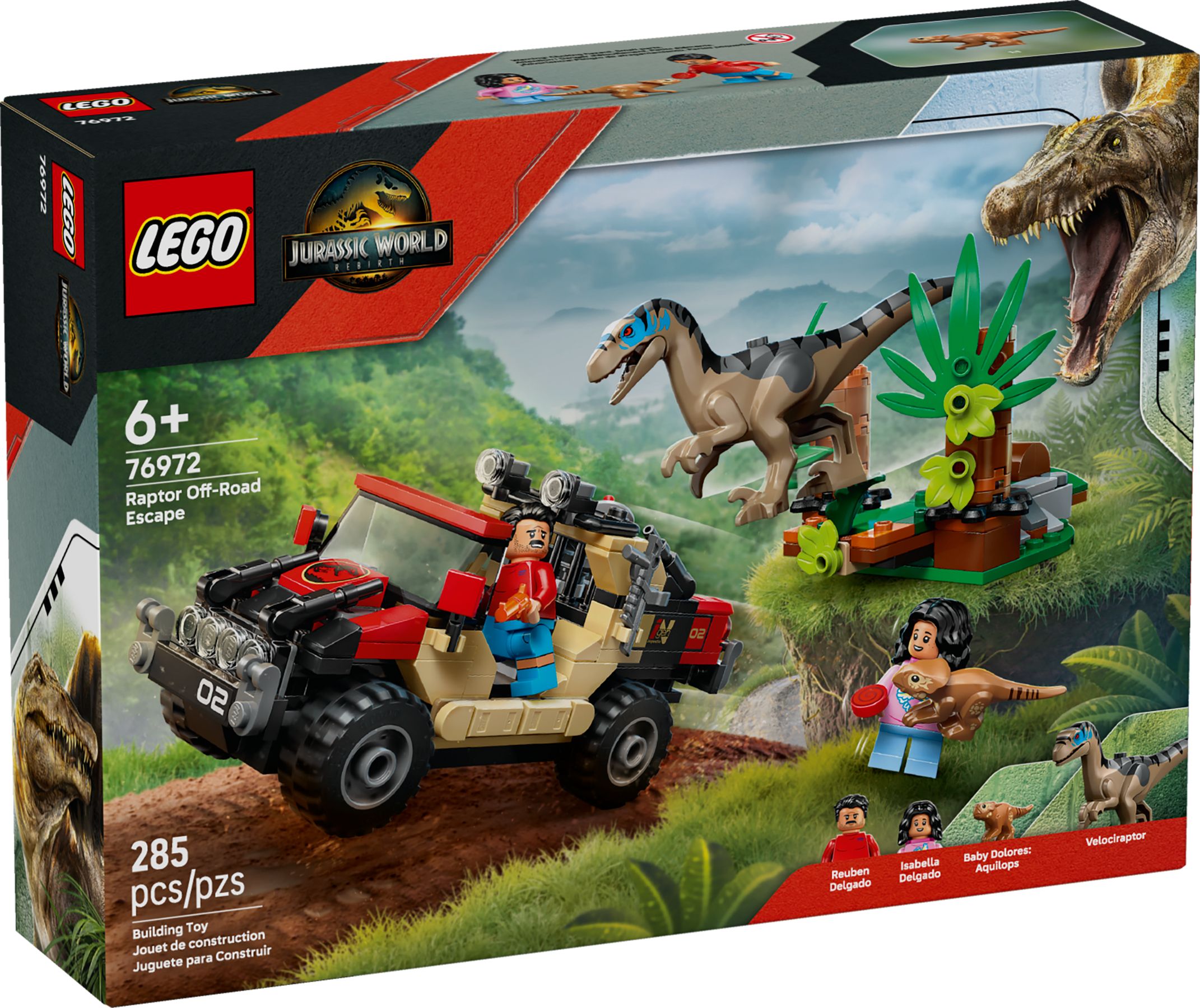 Sada stavebnice Lego Jurský svět 76972 Útěk terénem před raptorem
